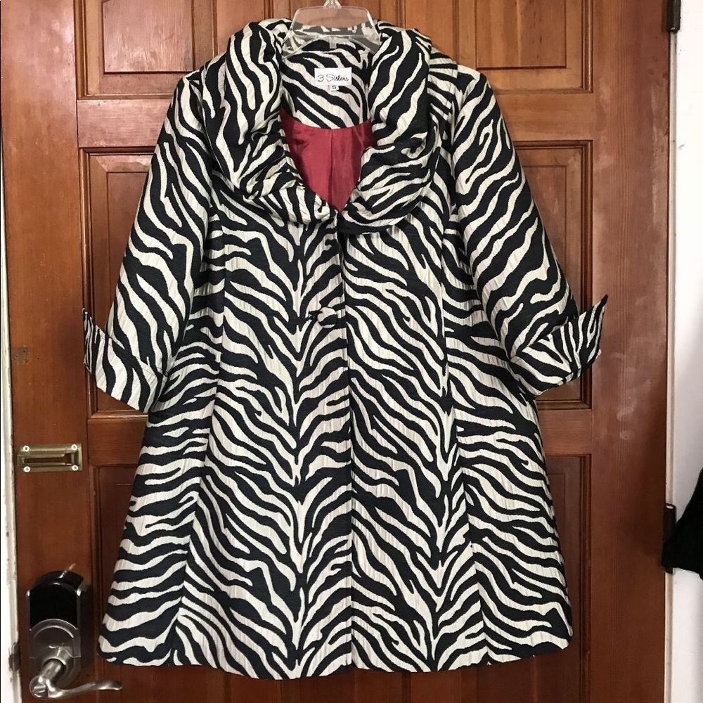 3 Sisters Zebra Coat